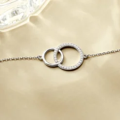 Bracelet Yalaz Argent Blanc Oxyde De Zirconium