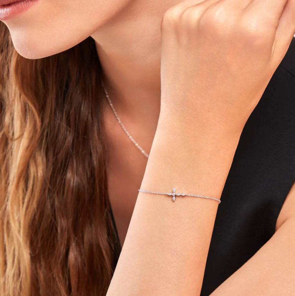 Bracelet Ysalis Argent Blanc Oxyde De Zirconium
