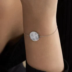 Bracelet Zealie Argent Blanc Nacre