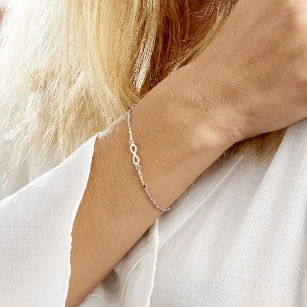 Bracelet Zelee Argent Blanc