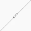 Bracelet Zelma Argent Blanc