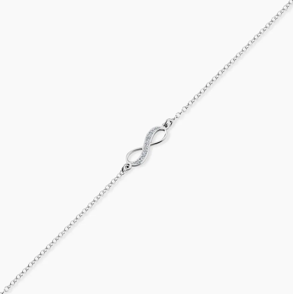 Bracelet Zelma Argent Blanc