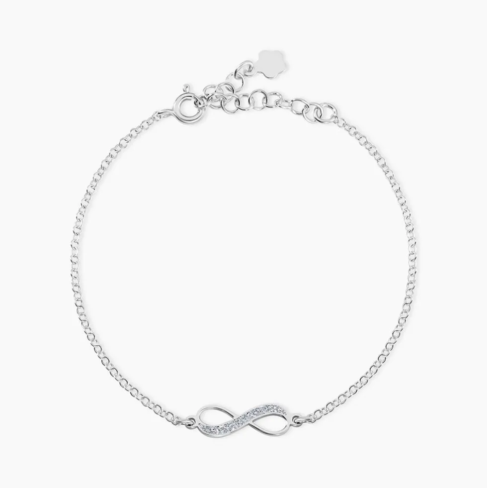Bracelet Zelma Argent Blanc