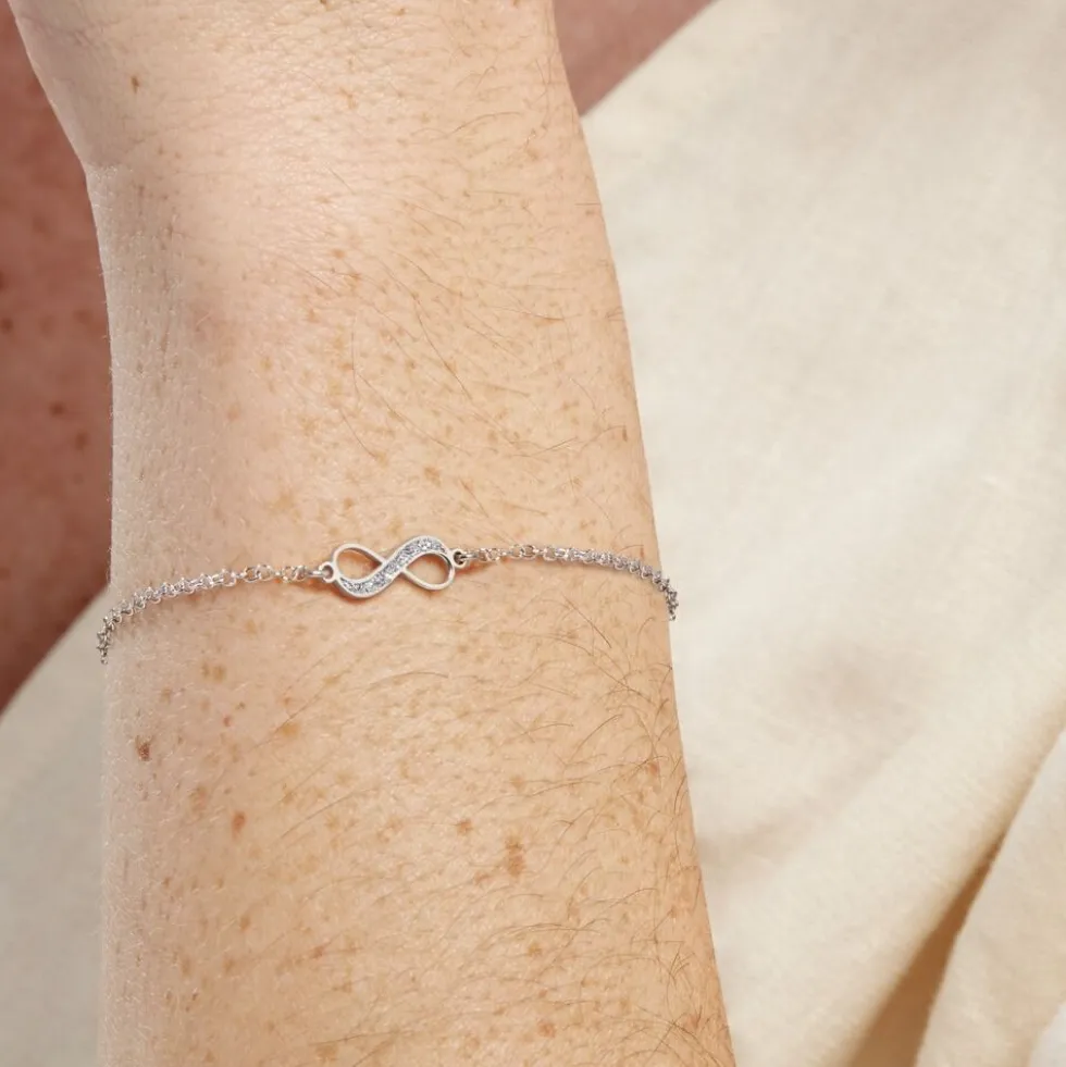 Bracelet Zelma Argent Blanc
