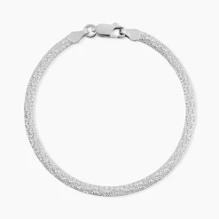 Bracelet Zoubeida Argent Blanc