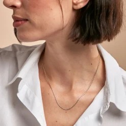 Chaine Ylsa Argent Blanc