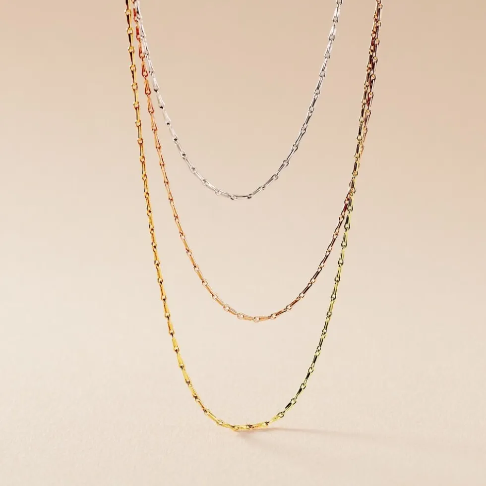 Chaine Ylsa Argent Tricolore