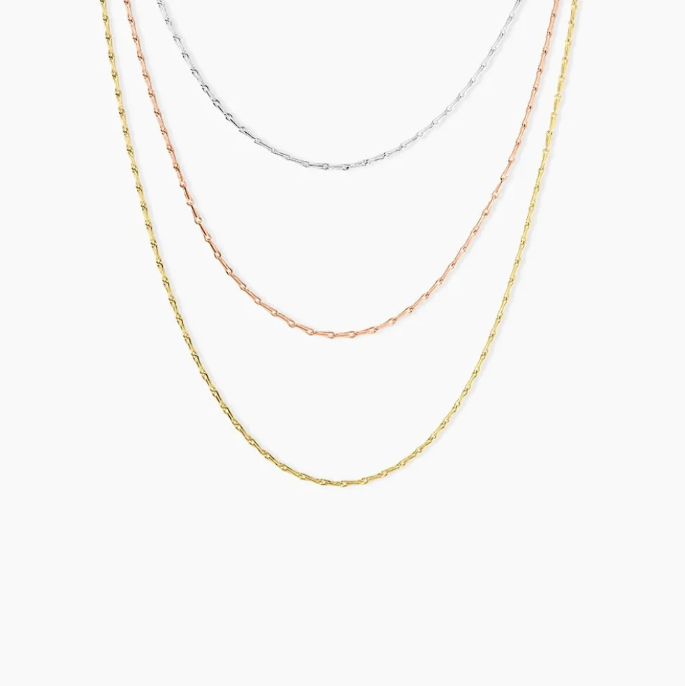Chaine Ylsa Argent Tricolore