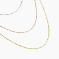 Chaine Ylsa Argent Tricolore