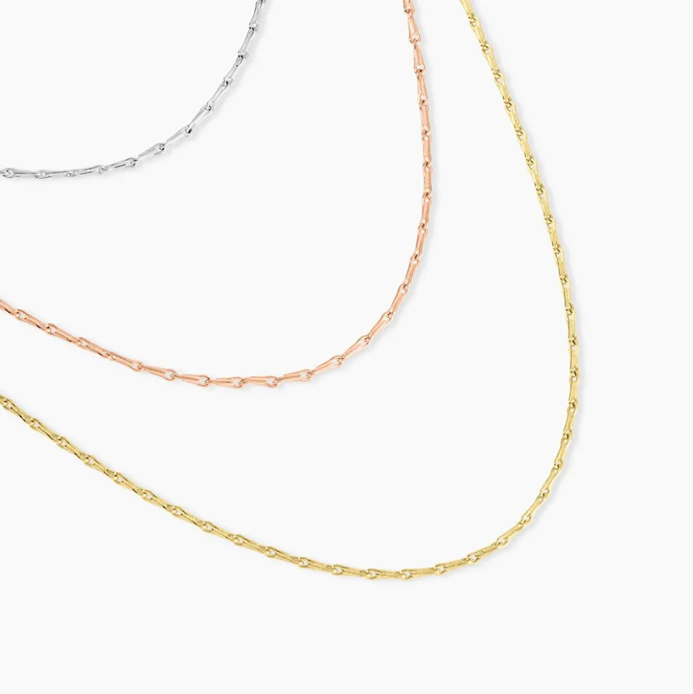 Chaine Ylsa Argent Tricolore
