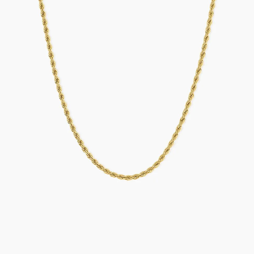 Chaine Ambra Acier Jaune