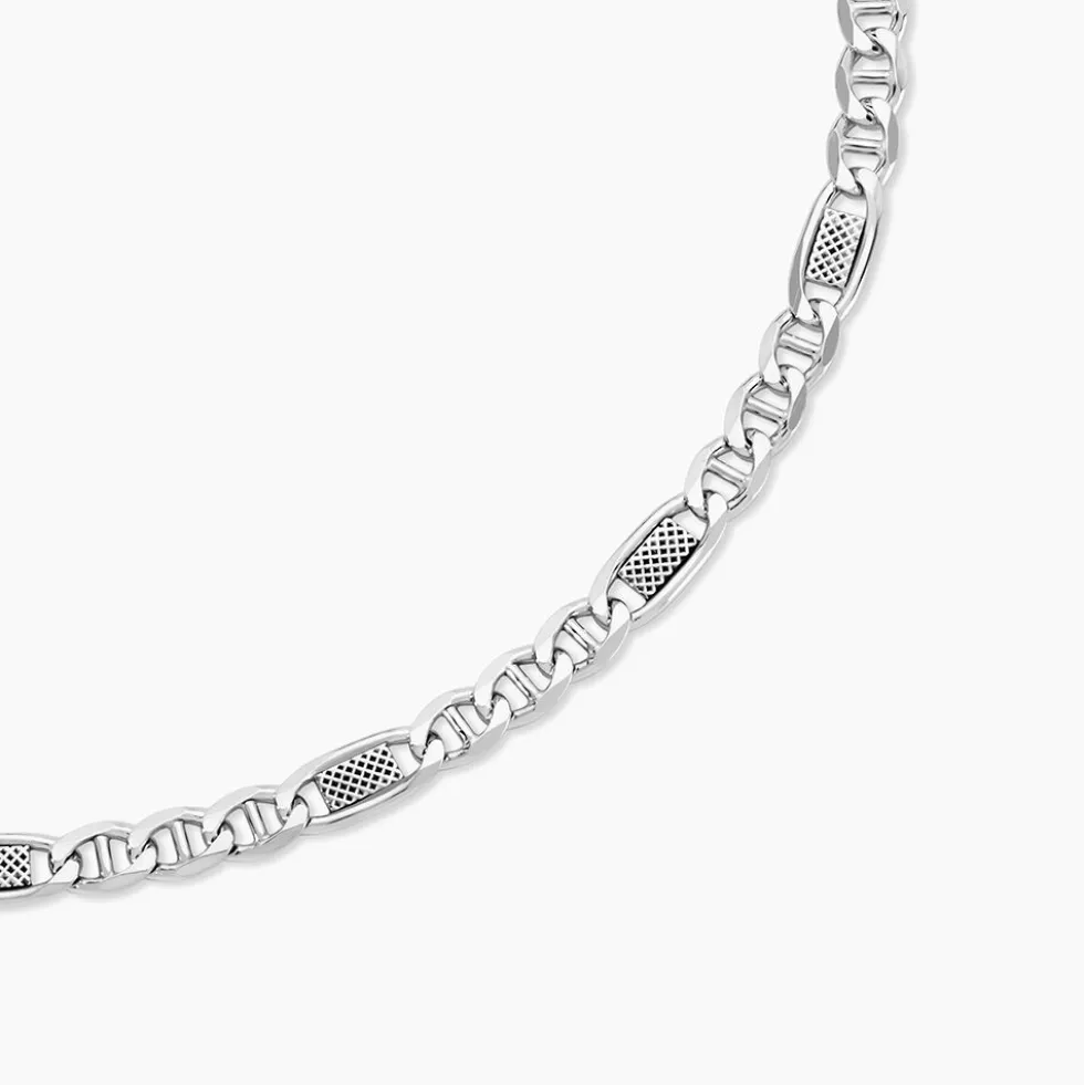 Chaine Jeremi Argent Blanc