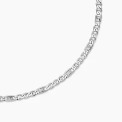 Chaine Jeremi Argent Blanc
