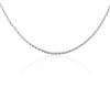 Chaine Jerry Maille Corde Or Blanc