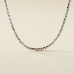 Chaine Nahila Argent Blanc