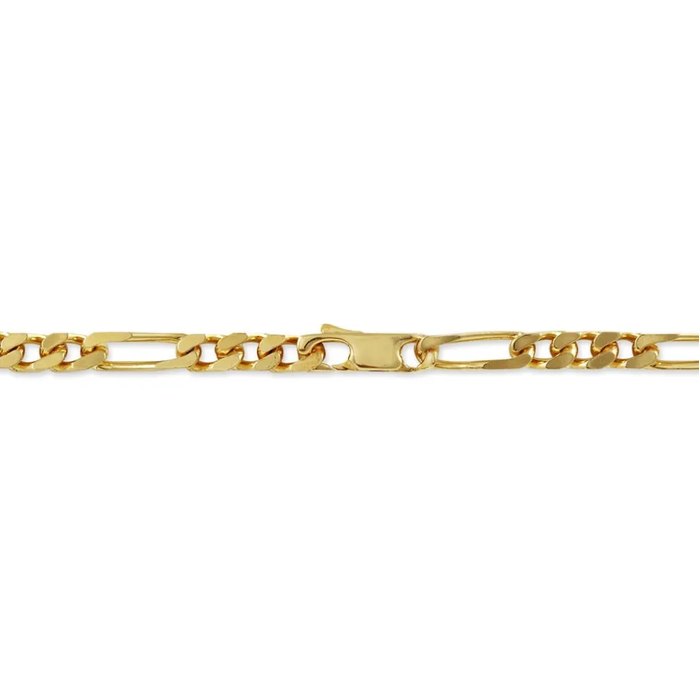 Chaîne Bixente Maille Alternee 1/3 Plaqué Or Jaune
