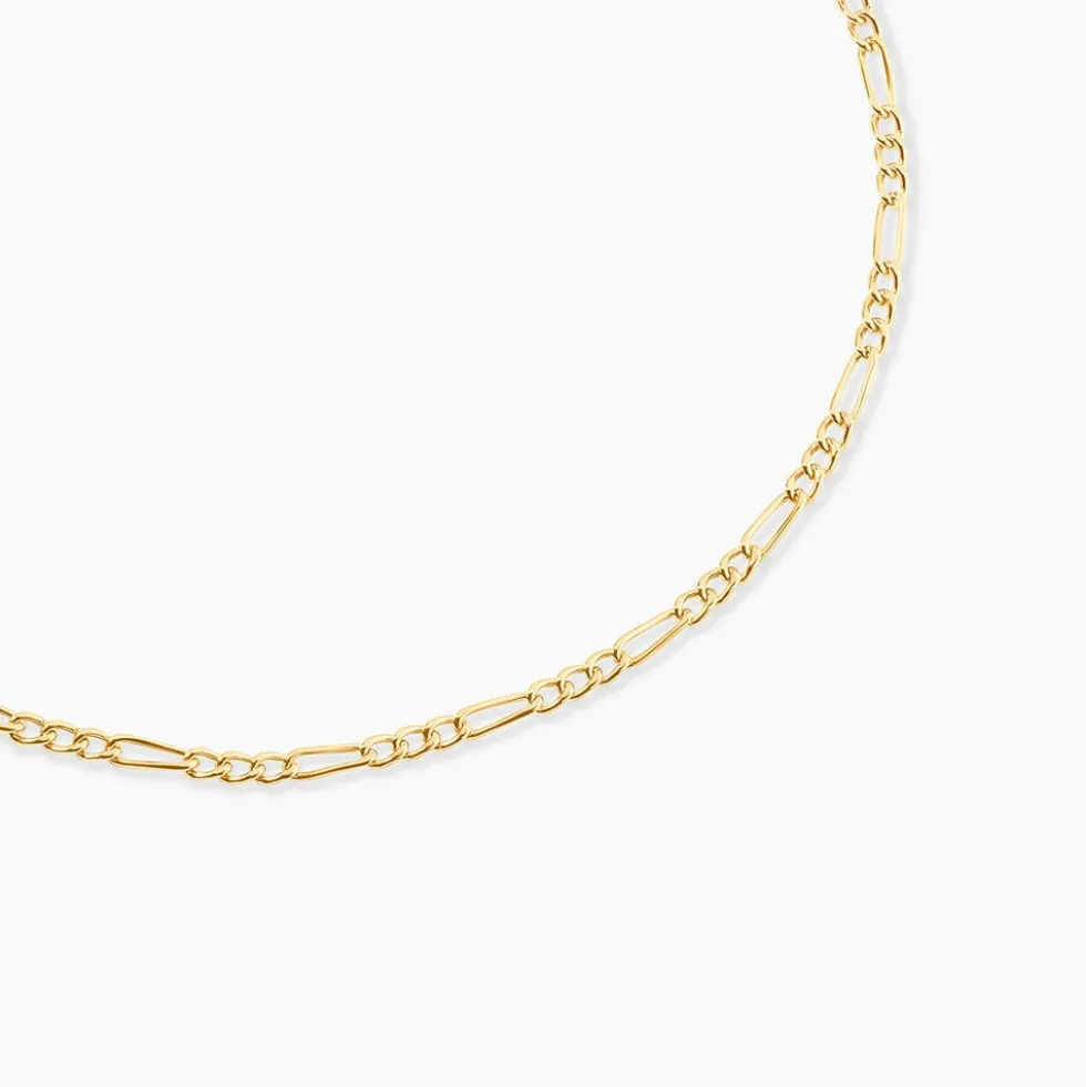 Chaîne Cameo Maille Alternee 1/3 Or Jaune