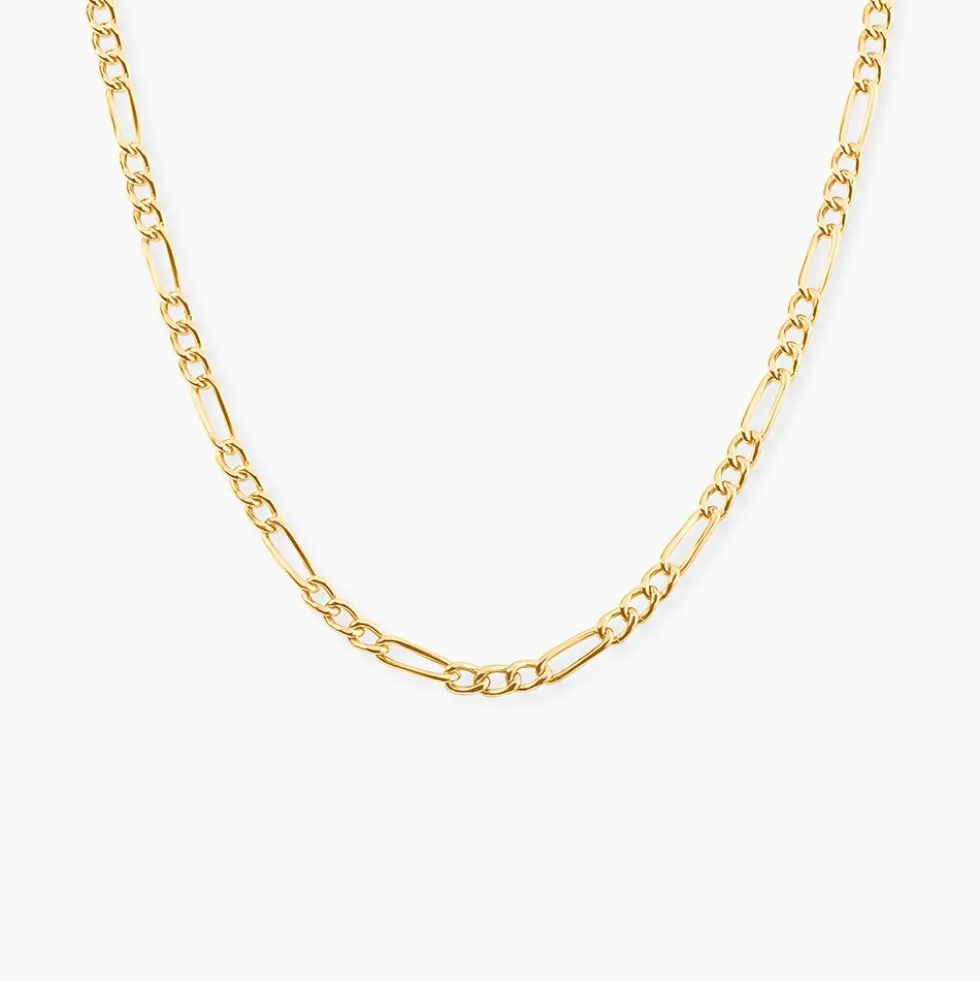 Chaîne Cameo Maille Alternee 1/3 Or Jaune