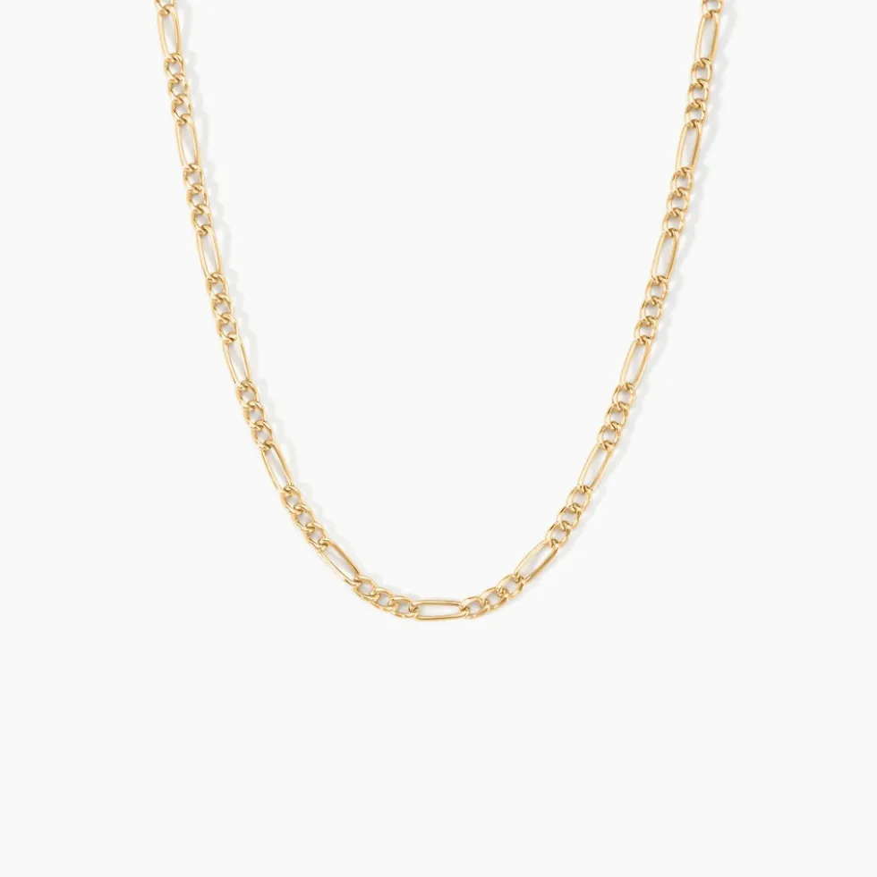 Chaîne Cameo Maille Alternee 1/3 Or Jaune