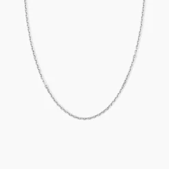 Chaîne Claudine Argent Blanc