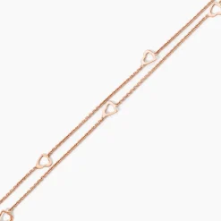 Chaîne De Cheville Daria Argent Rose