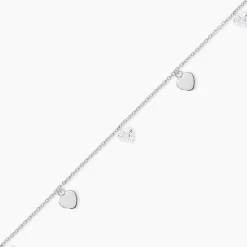 Chaîne De Cheville Delarie Argent Blanc Oxyde De Zirconium