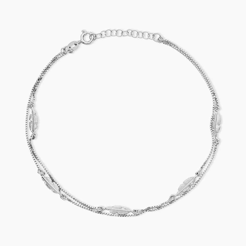 Chaîne De Cheville Hannen Argent Blanc