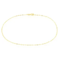 Chaîne De Cheville Maille Forçat Or Jaune