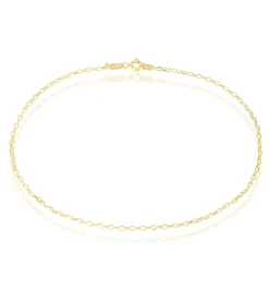 Chaîne De Cheville Maille Jaseron Or Jaune