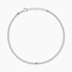 Chaîne De Cheville Marie-nicaise Argent Blanc