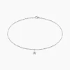 Chaîne De Cheville Padmee Argent Blanc