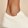 Chaîne De Cheville Zeli Argent Blanc