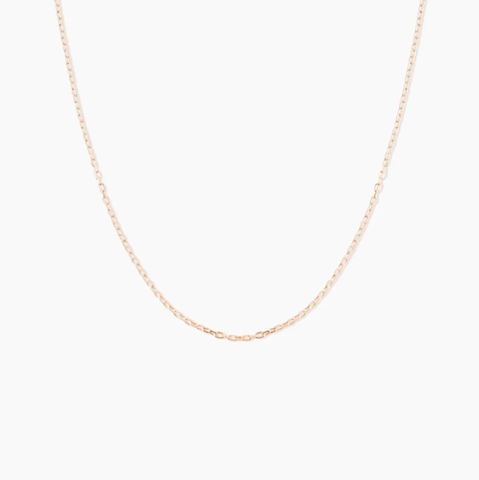 Chaîne Igoa Maille Forçat Diamantee Or Rose