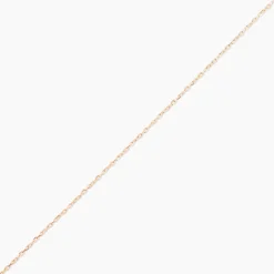 Chaîne Igoa Maille Forçat Diamantee Or Rose