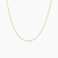 Chaîne Igoa Maille Forçat Diamantee Or Jaune