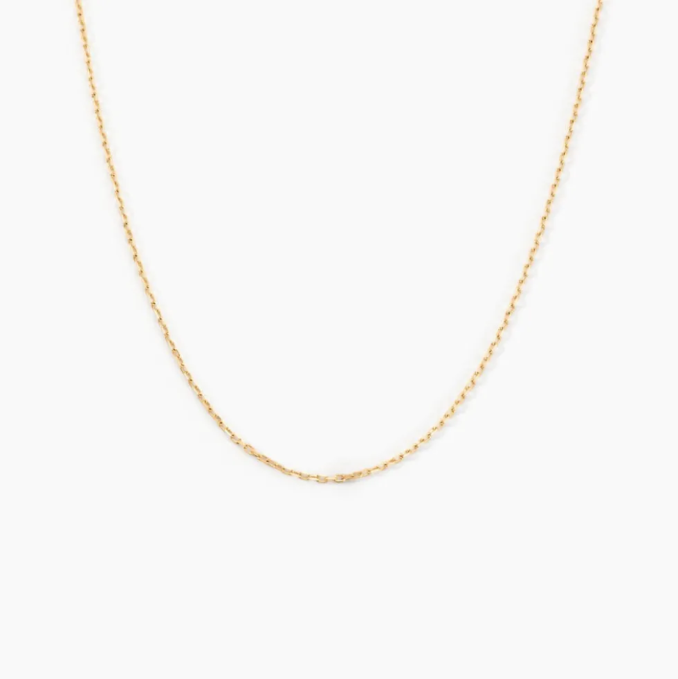 Chaîne Igoa Maille Forçat Diamantee Or Jaune