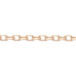 Chaîne Igoa Maille Forçat Diamantee Or Rose