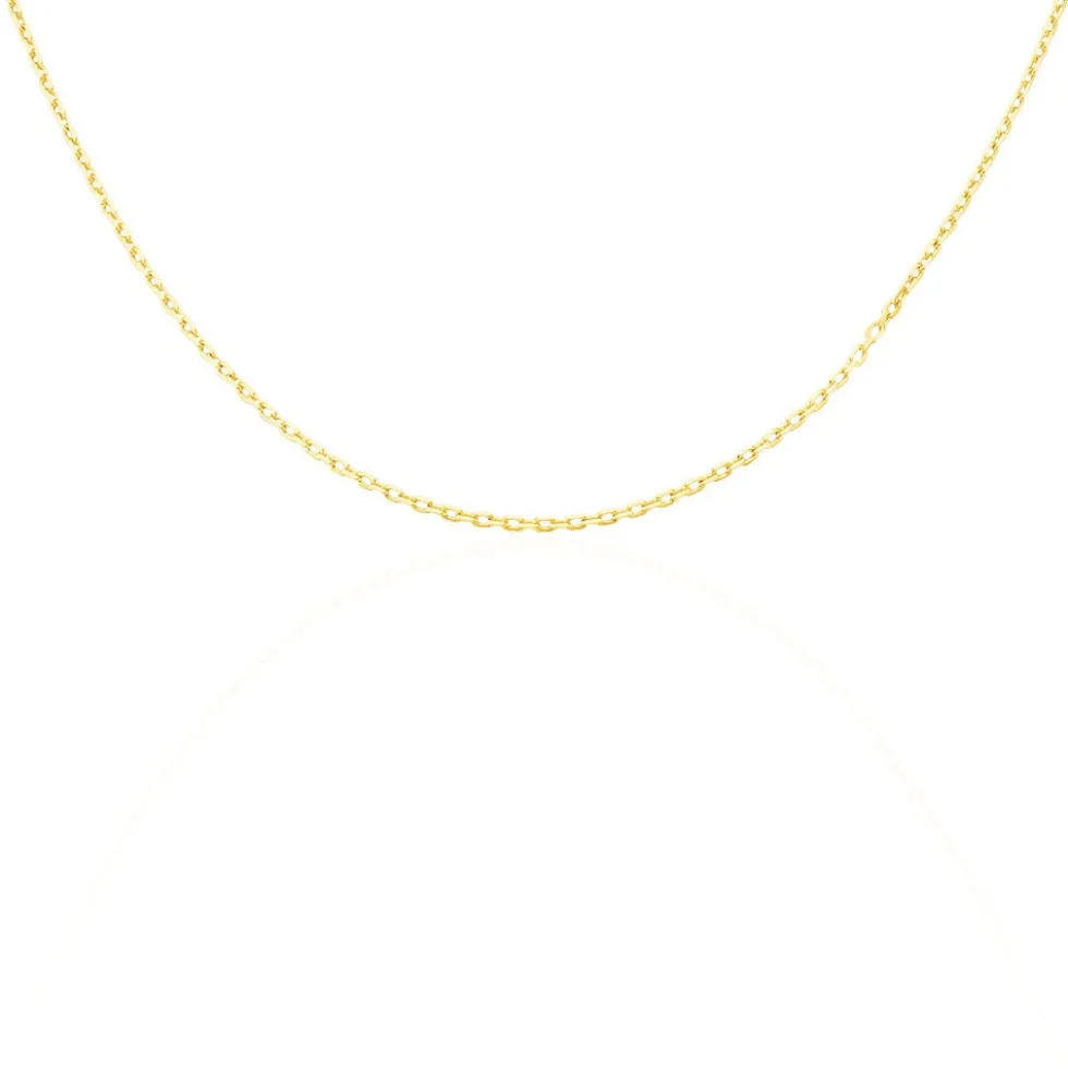 Chaîne Igoa Maille Forçat Diamantee Or Jaune