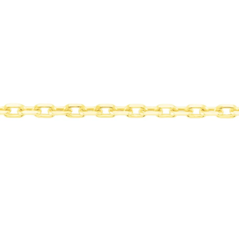 Chaîne Igoa Maille Forçat Diamantee Or Jaune