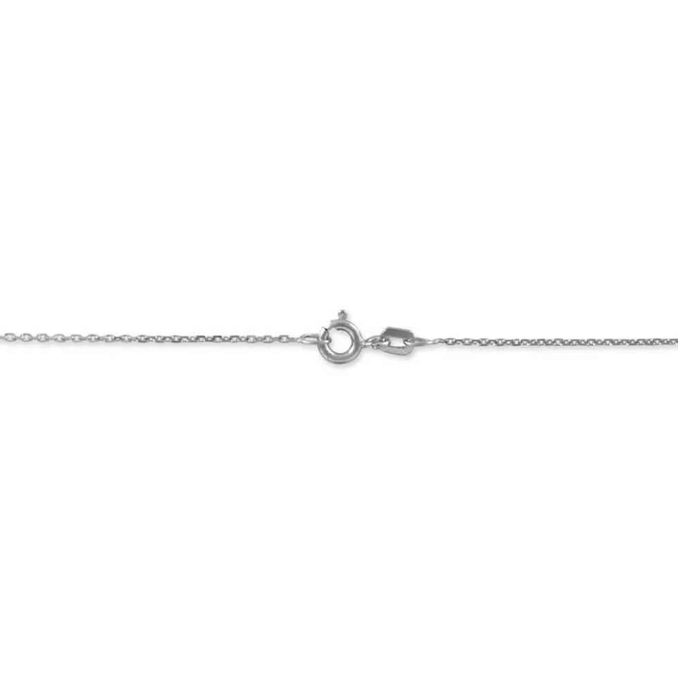 Chaîne Igoa Maille Forçat Diamantee Or Blanc