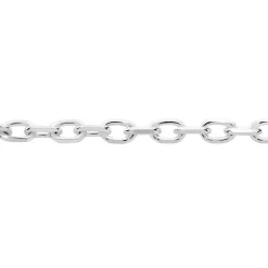 Chaîne Igoa Maille Forçat Diamantee Or Blanc