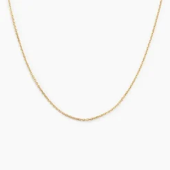 Chaîne Igoa Maille Forçat Diamantee Or Jaune