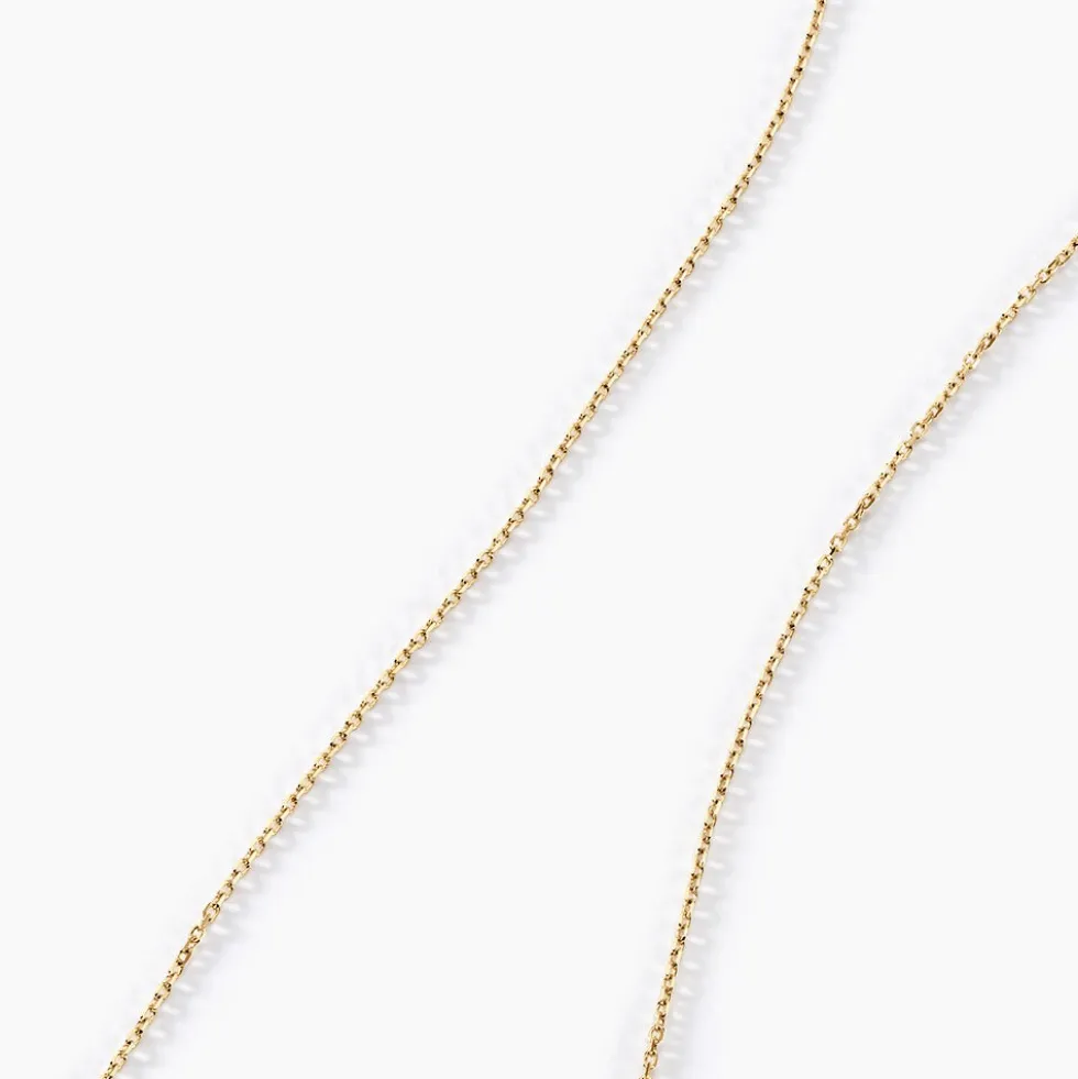 Chaîne Igoa Maille Forçat Diamantee Or Jaune