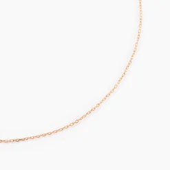 Chaîne Igoa Maille Forçat Diamantee Or Rose