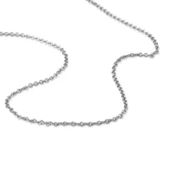 Chaîne Ilda Maille Forçat Limee Or Blanc