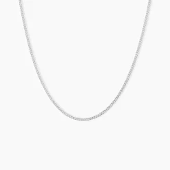 Chaîne Imad Maille Gourmette Or Blanc