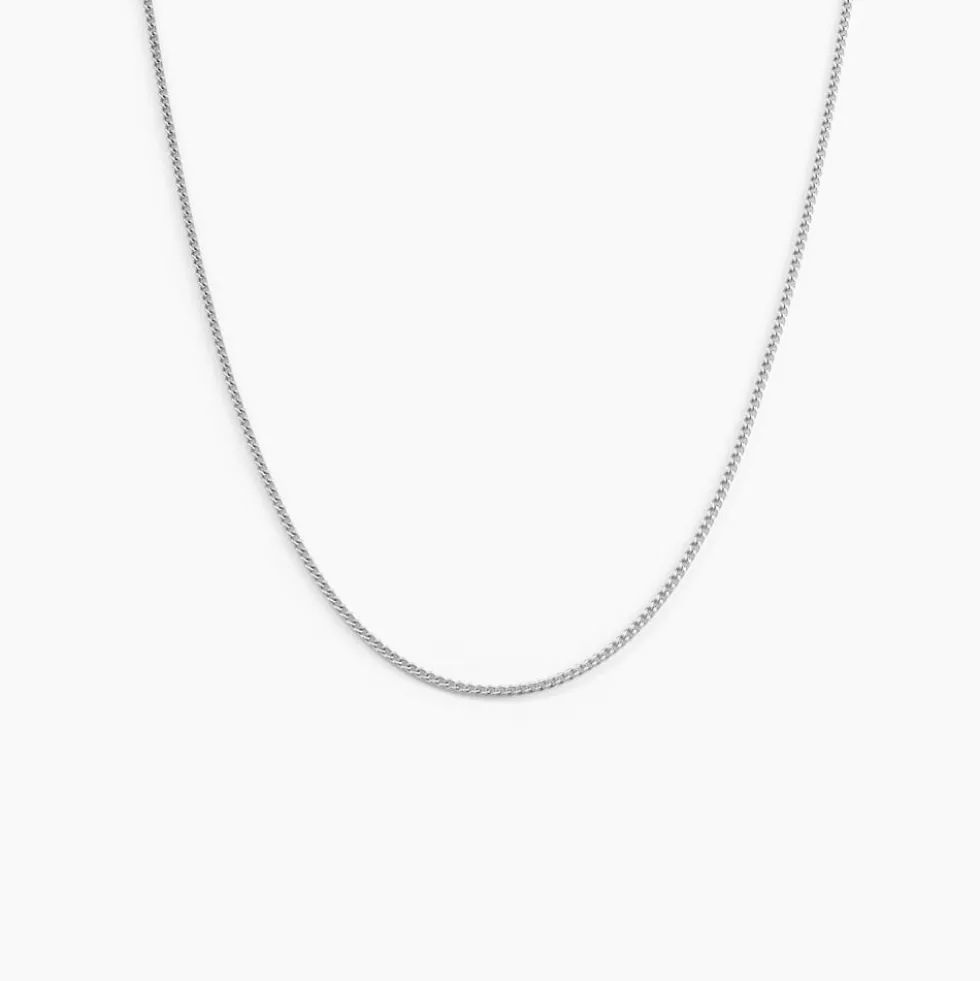 Chaîne Imad Maille Gourmette Or Blanc