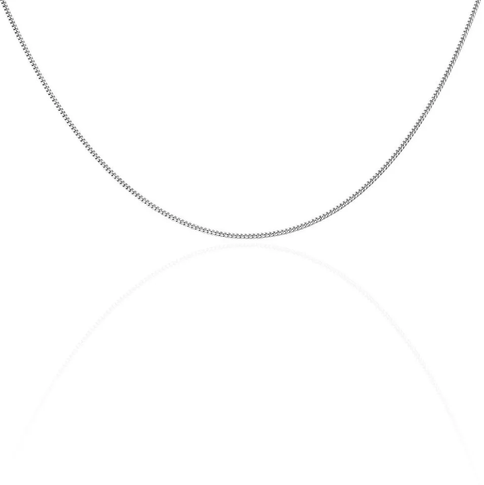 Chaîne Imad Maille Gourmette Or Blanc