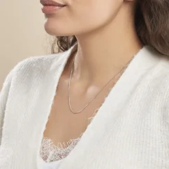 Chaîne Imad Maille Gourmette Or Blanc