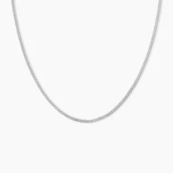Chaîne Imad Maille Gourmette Or Blanc